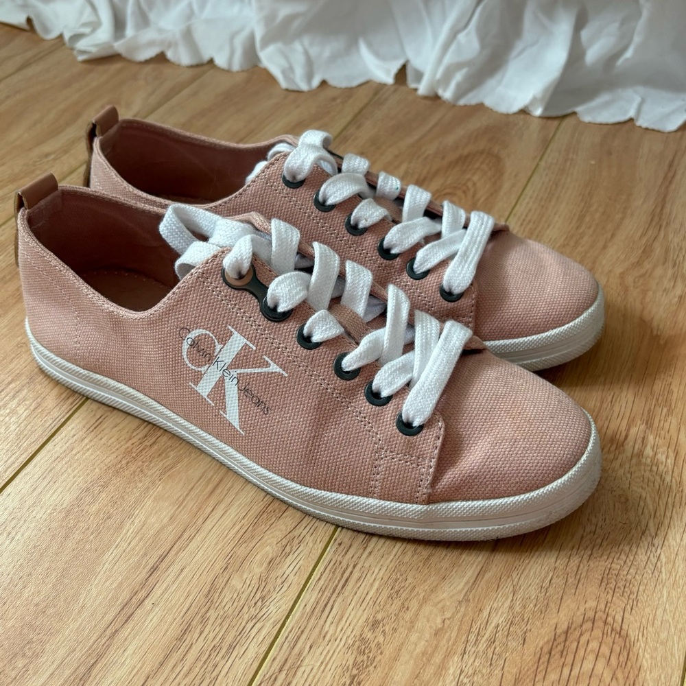 Calvin Klein Blush/light pink Canvas Sneakers - Picture 11 of 11